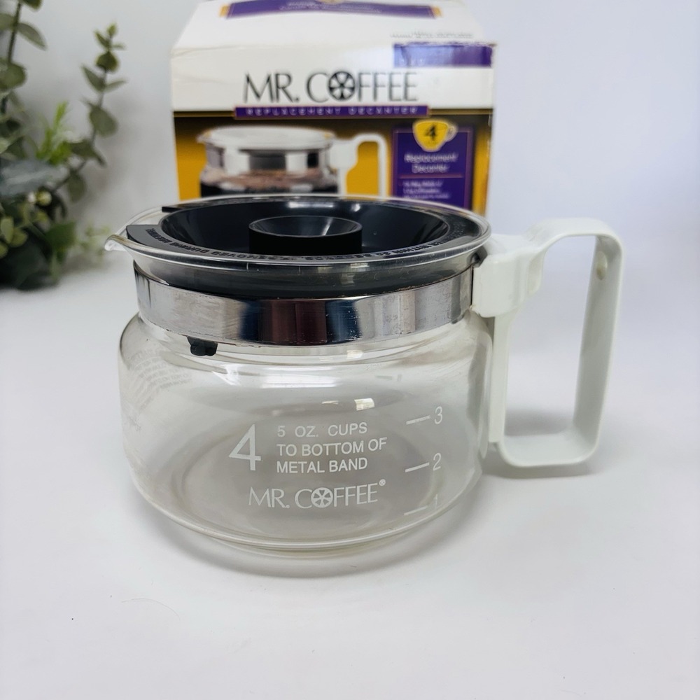 MR COFFEE Replacement D40 Replacement Decanter Carafe Pot White 4 Cup